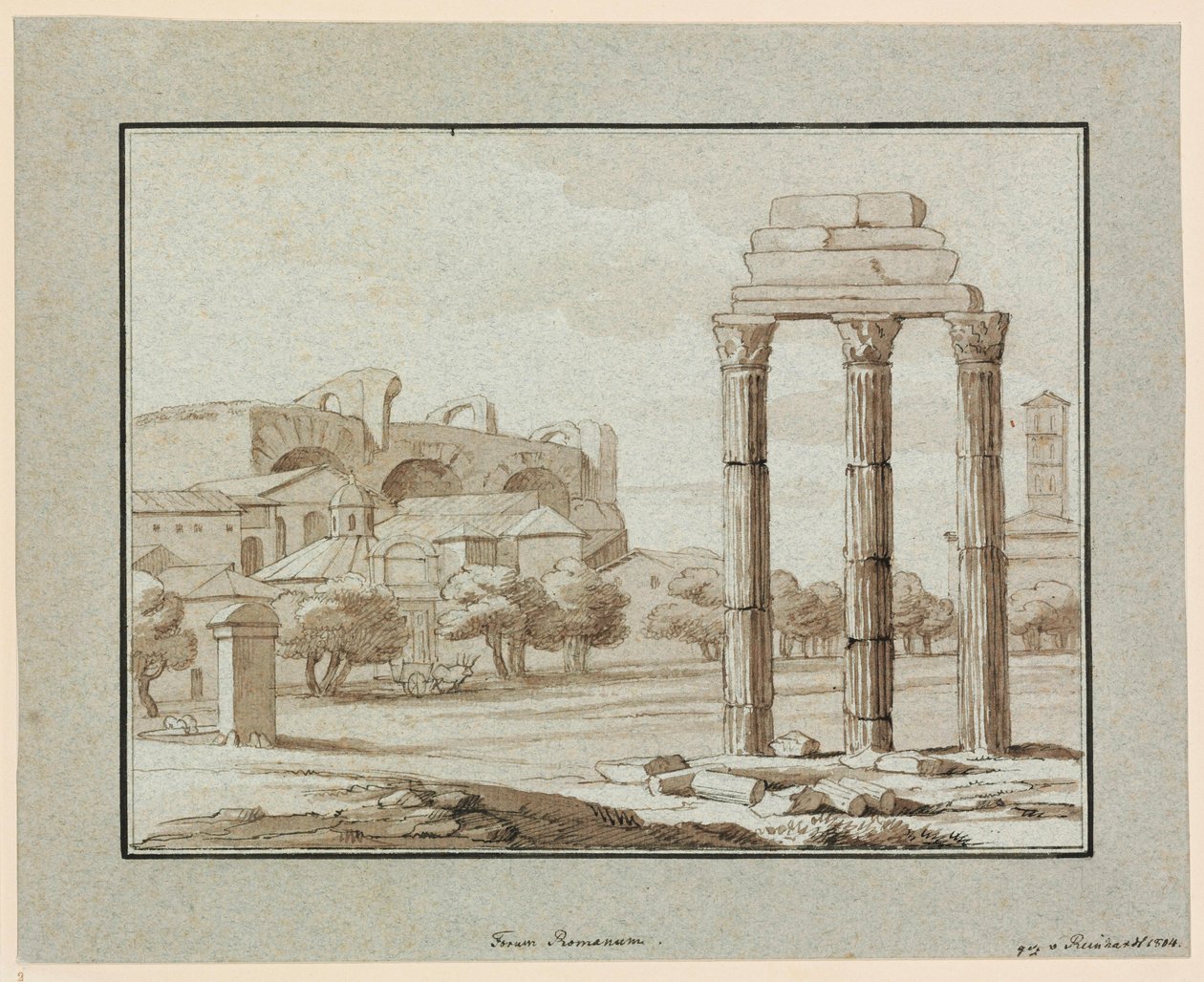 Forum Romanum autorstwa Johann Christian Reinhart