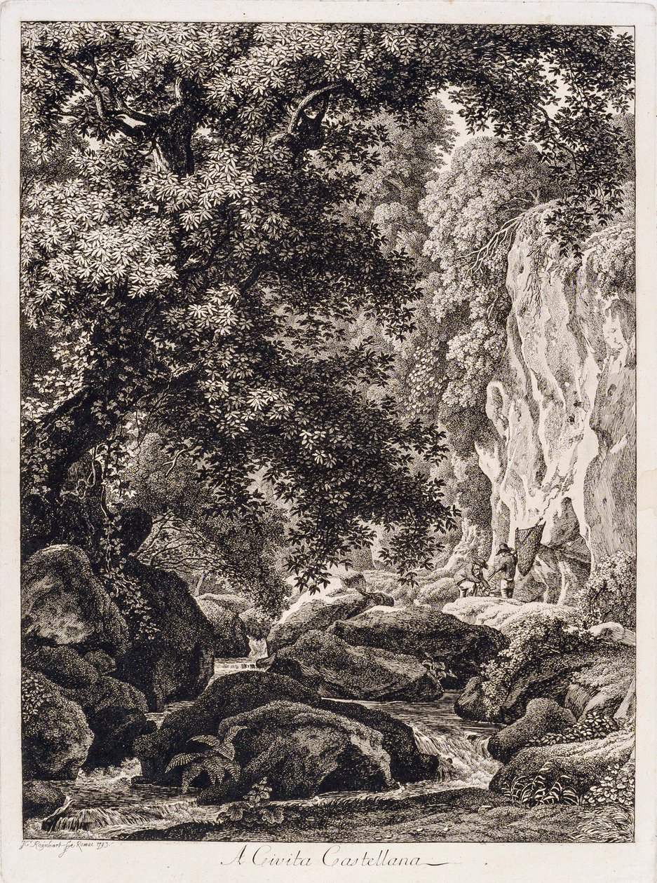 Johann Christian Reinhart A Civita Castellana 1793 autorstwa Johann Christian Reinhart