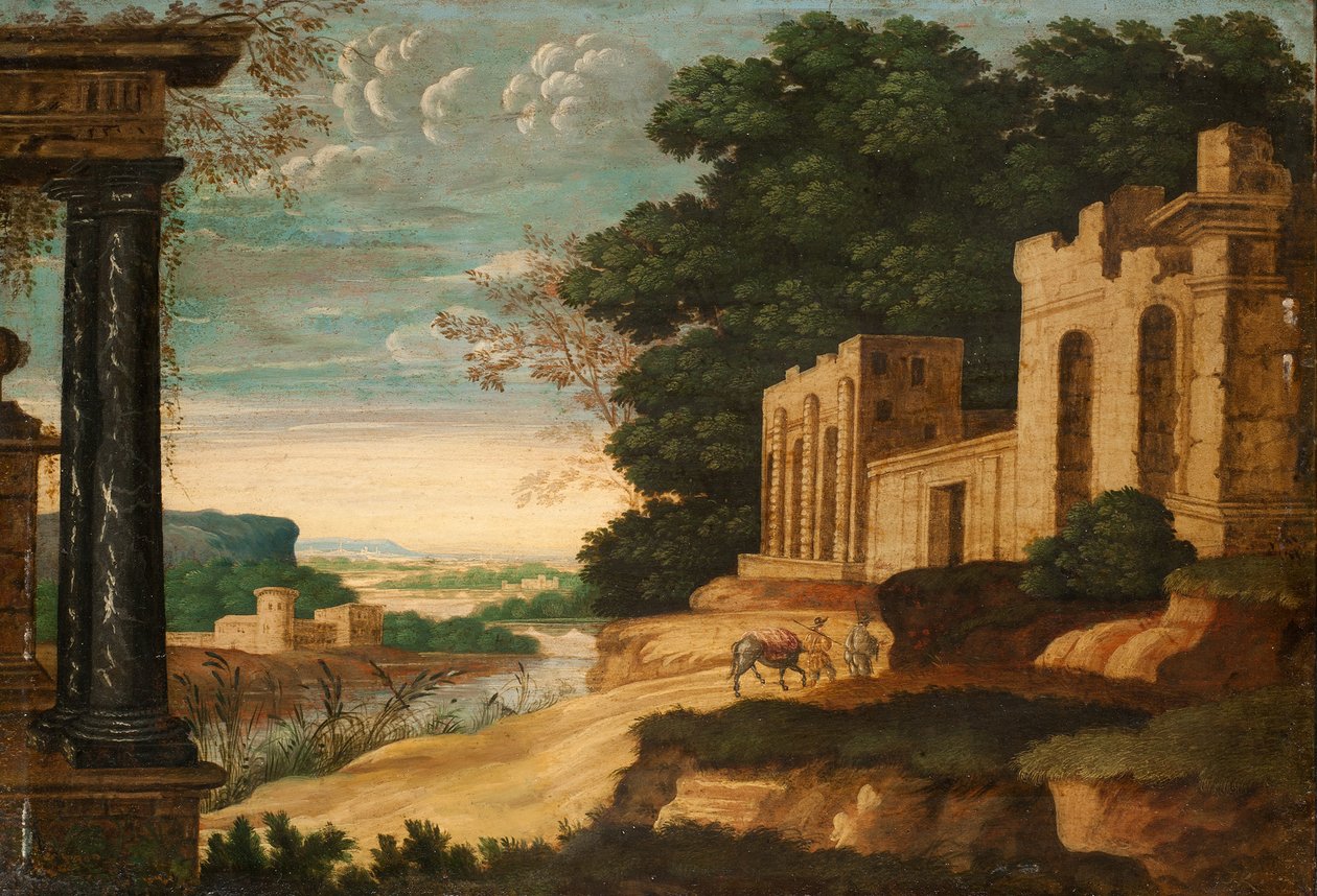 Pejzaż klasyczny autorstwa Johann Christian Reinhart