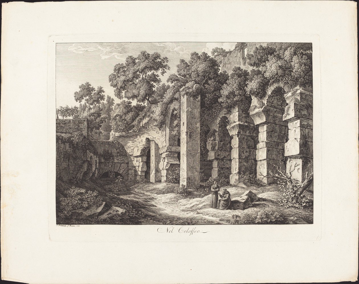 W Koloseum autorstwa Johann Christian Reinhart