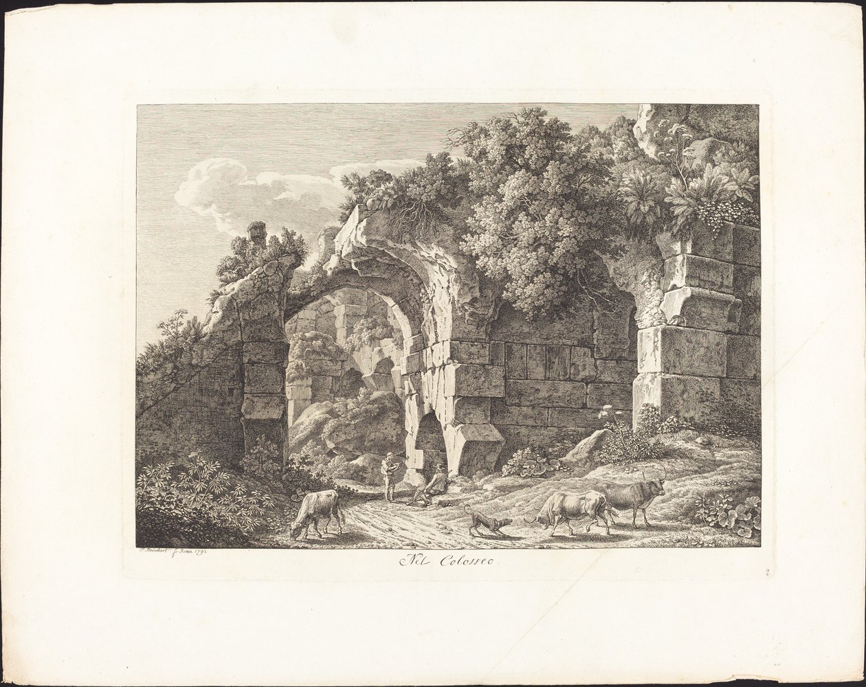 W Koloseum autorstwa Johann Christian Reinhart