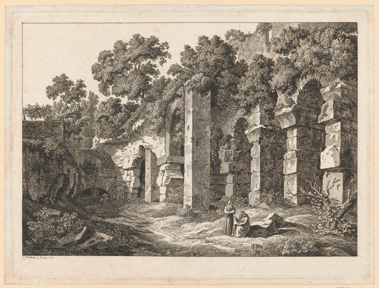 Krajobraz – W Koloseum autorstwa Johann Christian Reinhart
