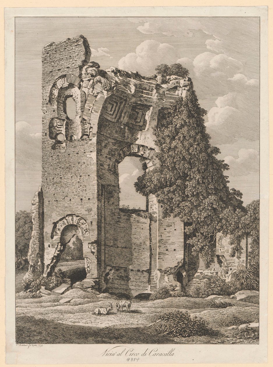 Krajobraz - W pobliżu cyrku Karakalli autorstwa Johann Christian Reinhart