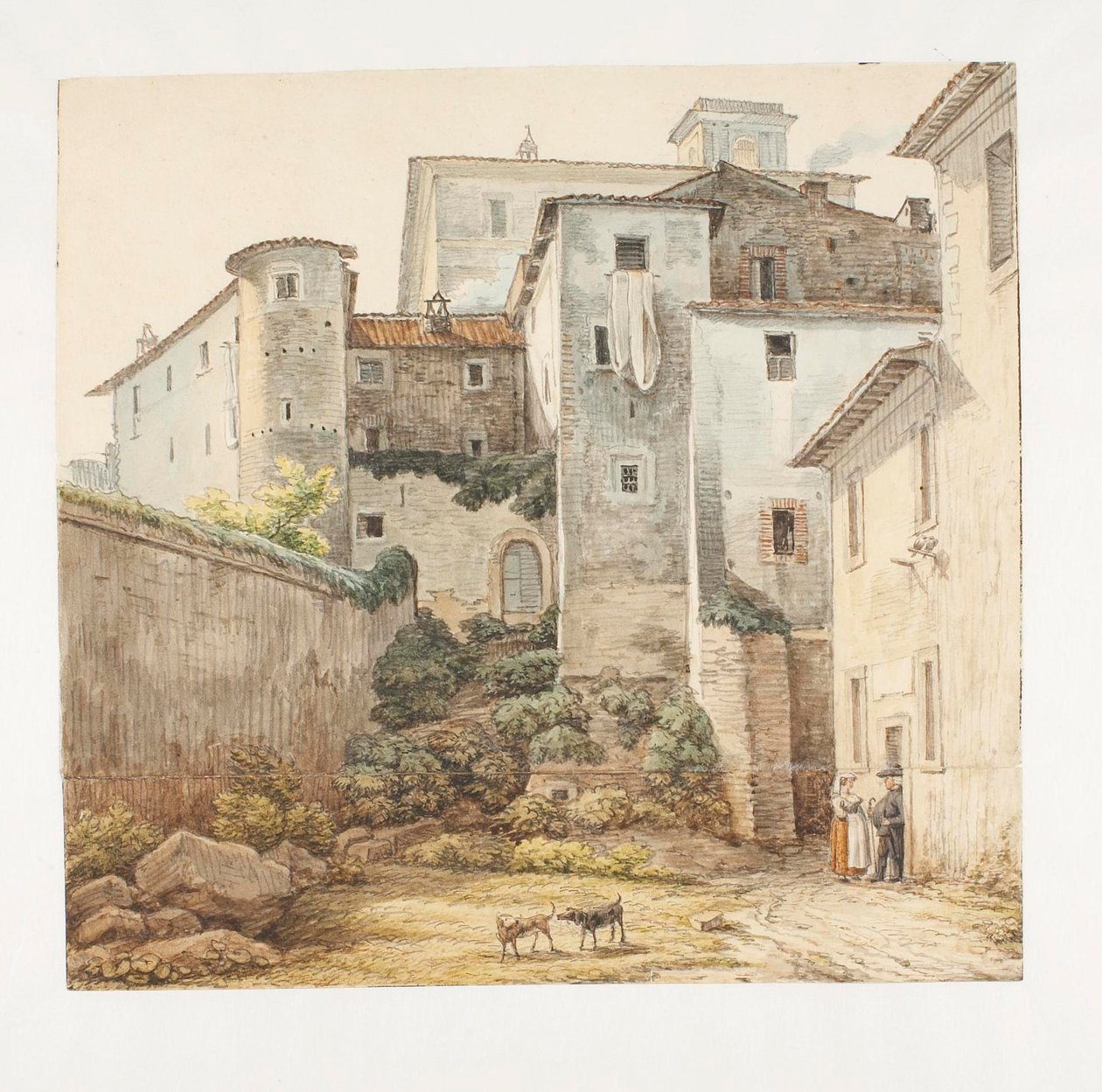 Scena z Monte Rotonda w pobliżu rzymskiej Kampanii autorstwa Johann Christian Reinhart