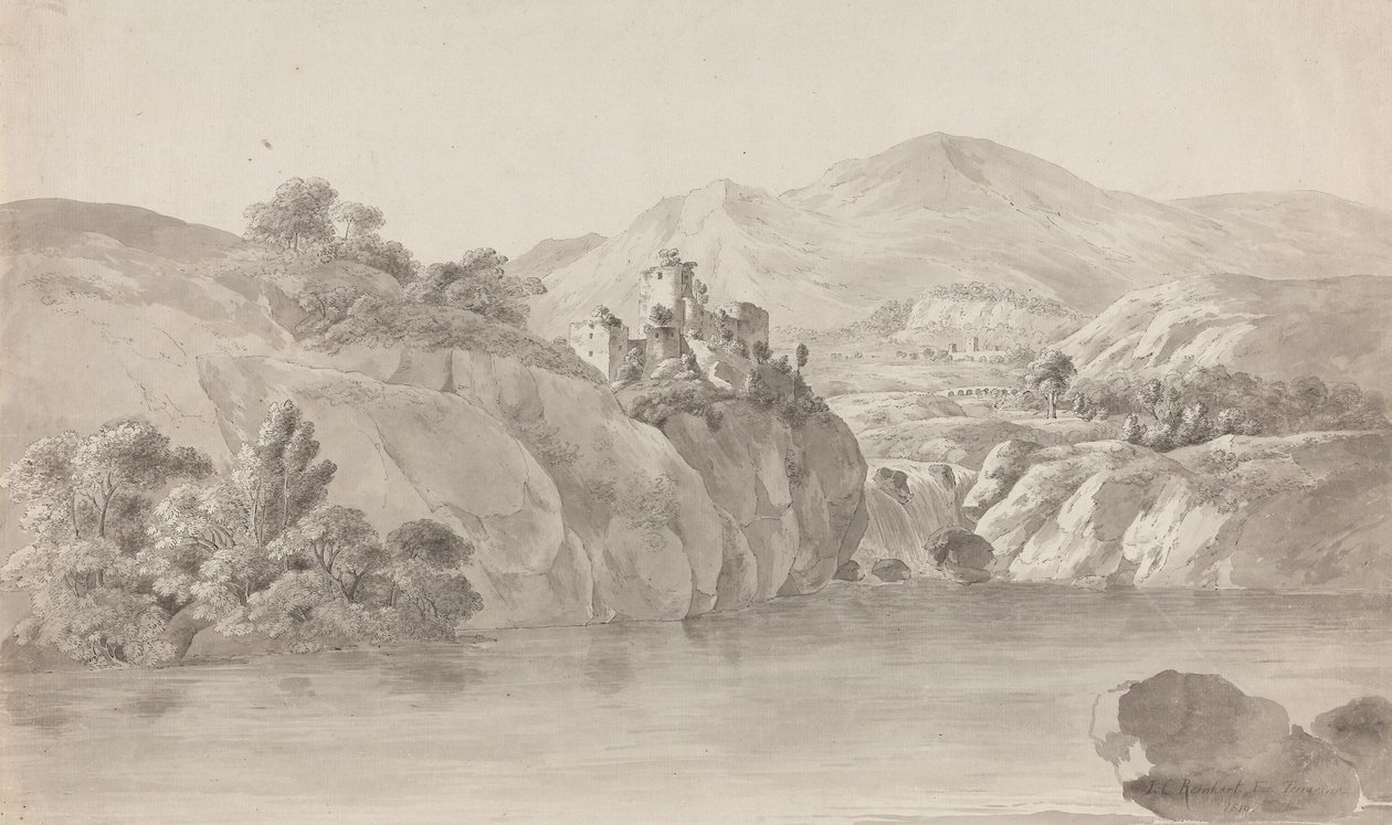 Terracina autorstwa Johann Christian Reinhart