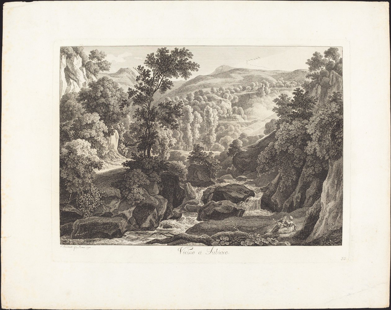 W pobliżu Subiaco autorstwa Johann Christian Reinhart