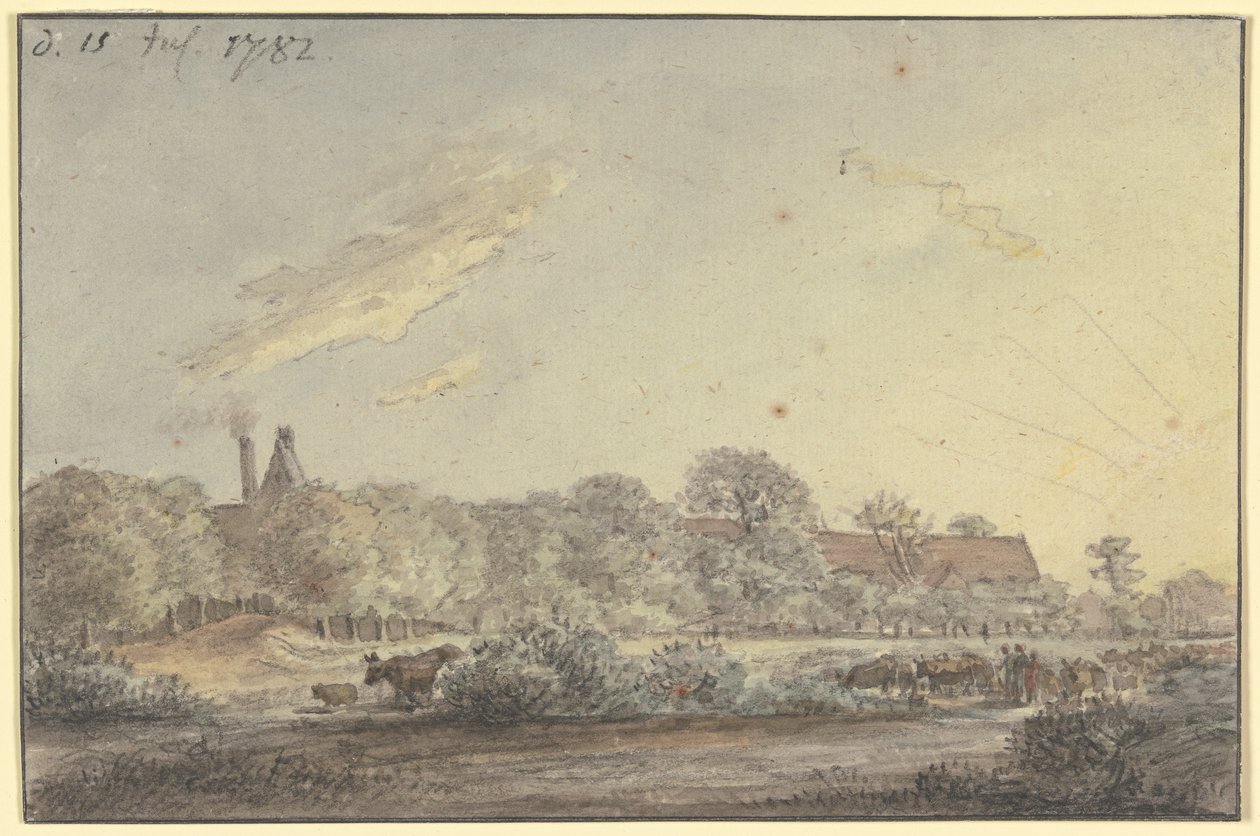 Wioska wśród drzew autorstwa Johann Christian Reinhart
