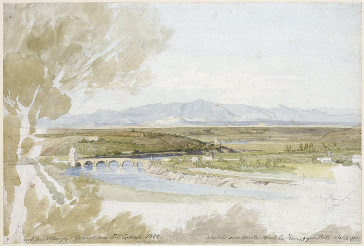 Widok z Monte Mario autorstwa Johann Christoph Erhard