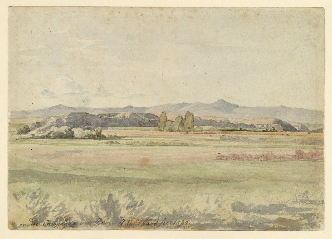Pejzaż w Kampanii autorstwa Johann Christoph Erhard