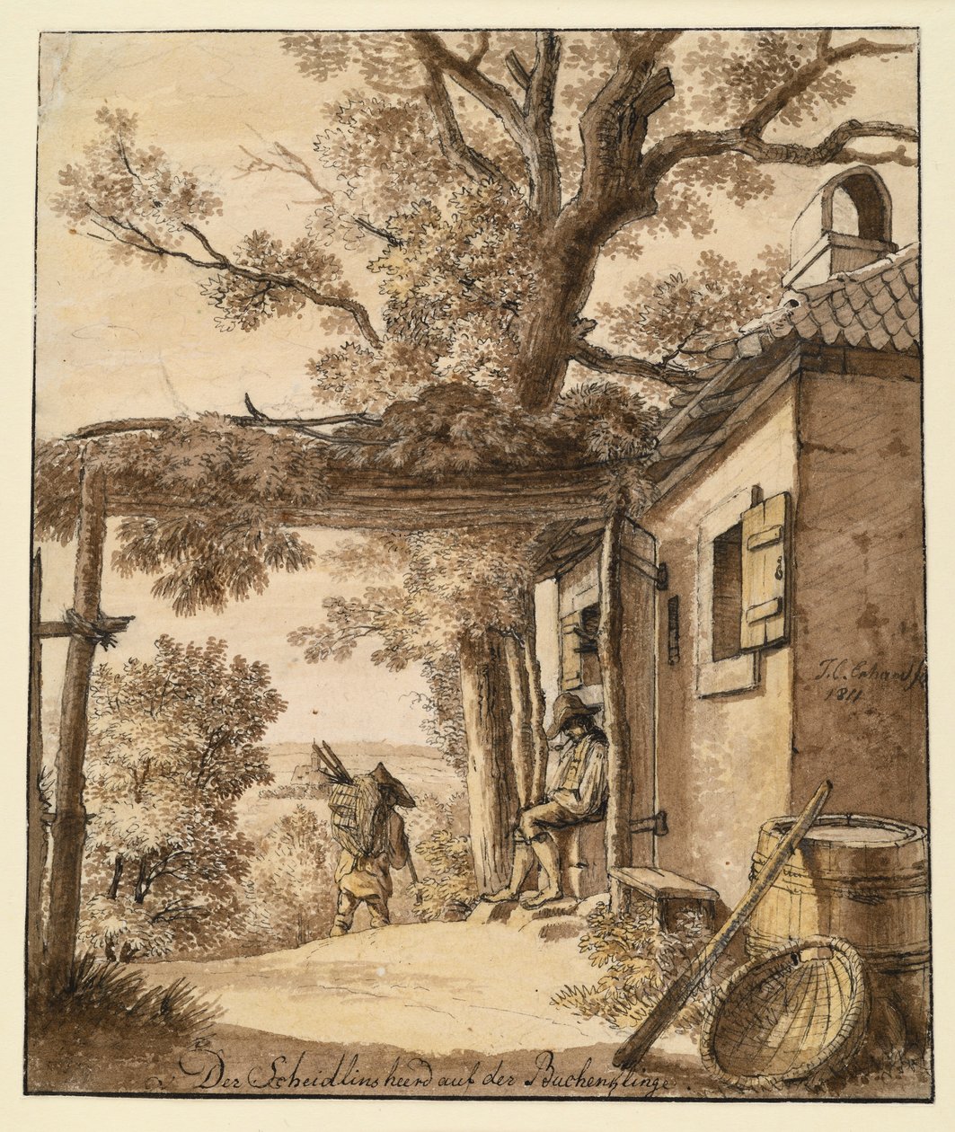 Palenisko Scheidlina na Buchenklinge autorstwa Johann Christoph Erhard