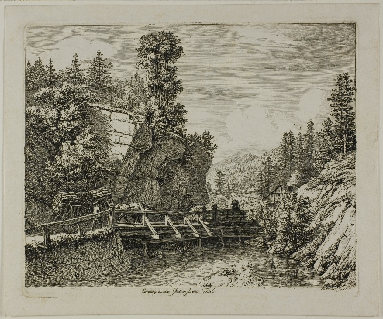 Wejście do Doliny Guttensteiner autorstwa Johann Christoph Erhard
