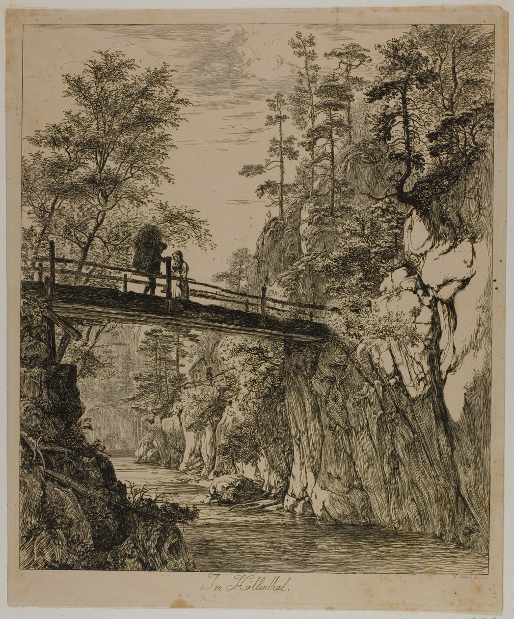 W Höllenthal autorstwa Johann Christoph Erhard