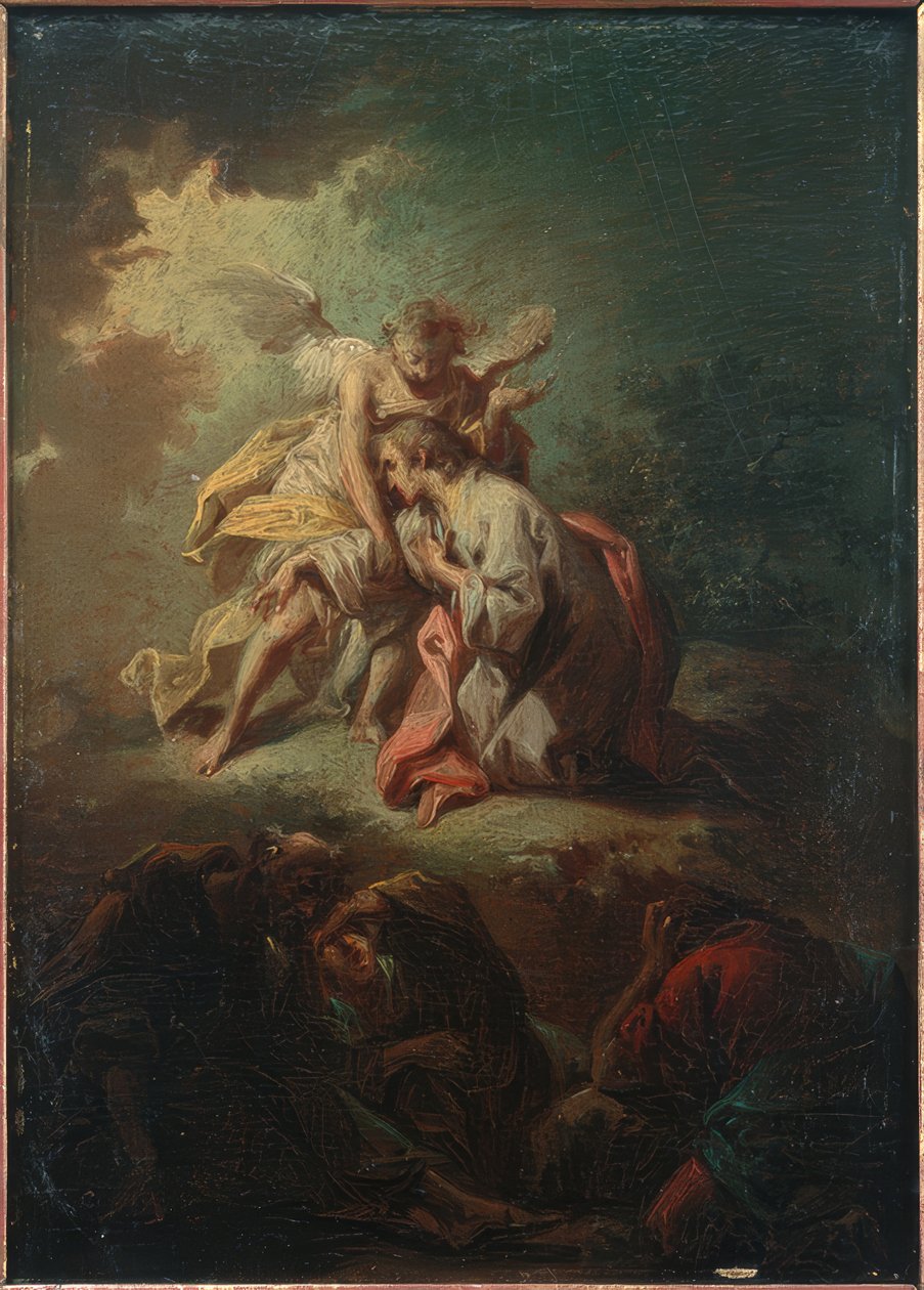 Chrystus na Górze Oliwnej autorstwa Johann Conrad Seekatz