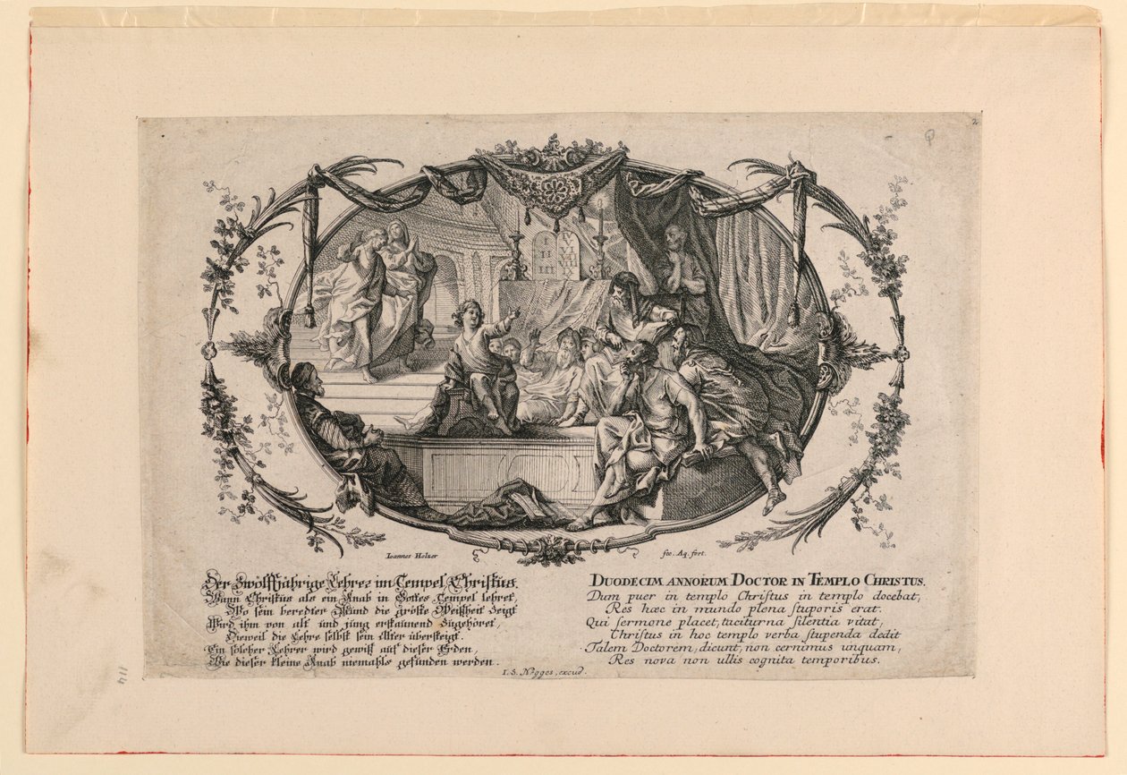Dwanaście lat lekarza w świątyni Chrystusa autorstwa Johann Evangelist Holzer