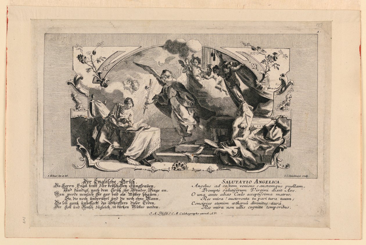 Anielskie powitanie autorstwa Johann Evangelist Holzer