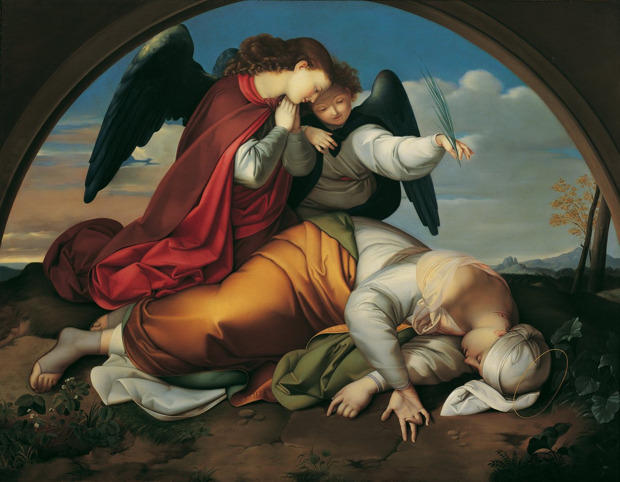Martwa św. Cecylia (wersja wiedeńska) autorstwa Johann Evangelist Scheffer von Leonhardshoff