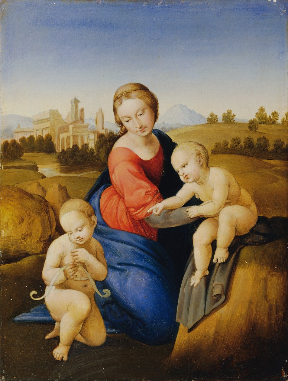 Madonna z Dzieciątkiem i Johannesknaben autorstwa Johann Evangelist Scheffer von Leonhardshoff