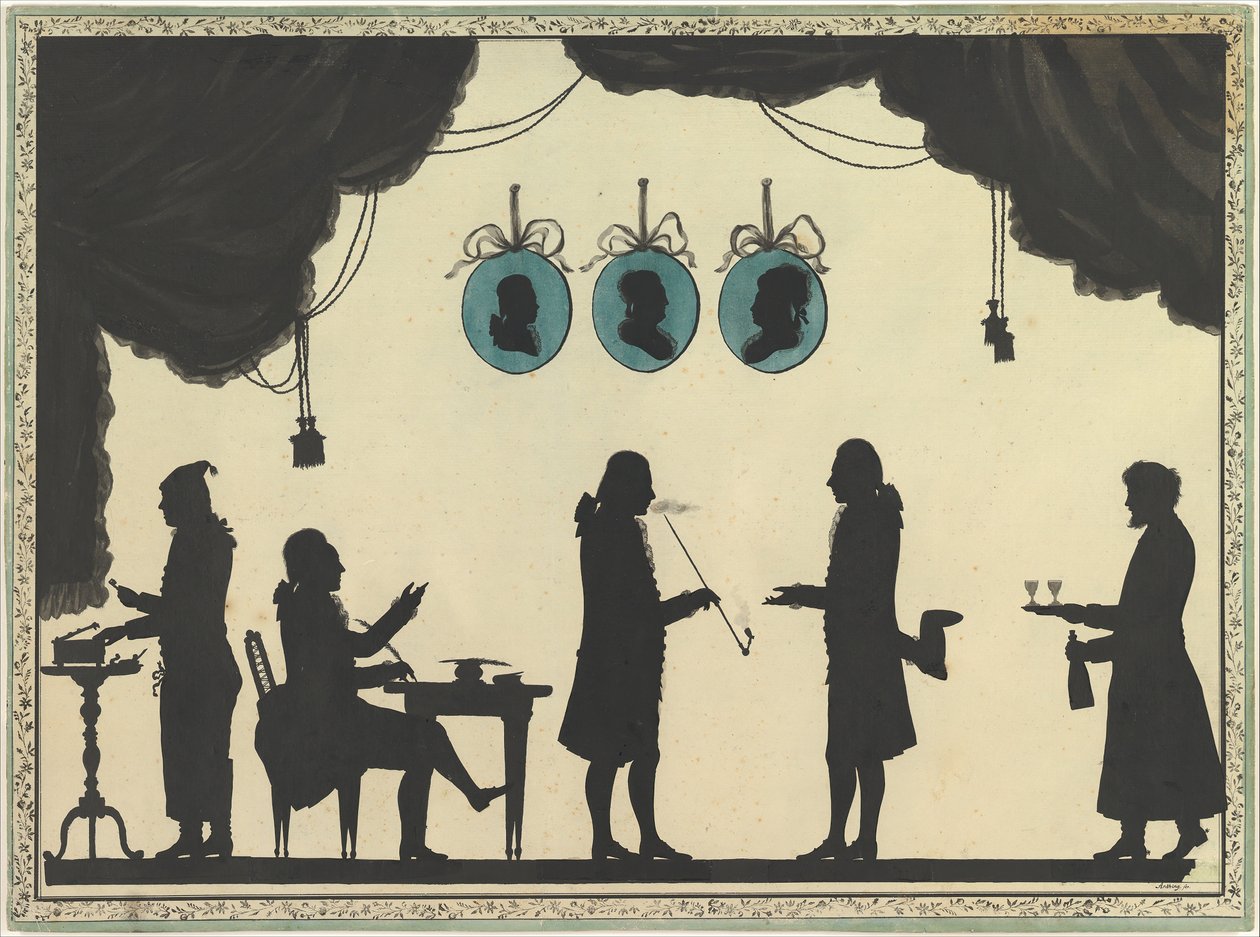 David Roentgen and Company w Sankt Petersburgu, ca. 1784-86. autorstwa Johann Friedrich Anthing