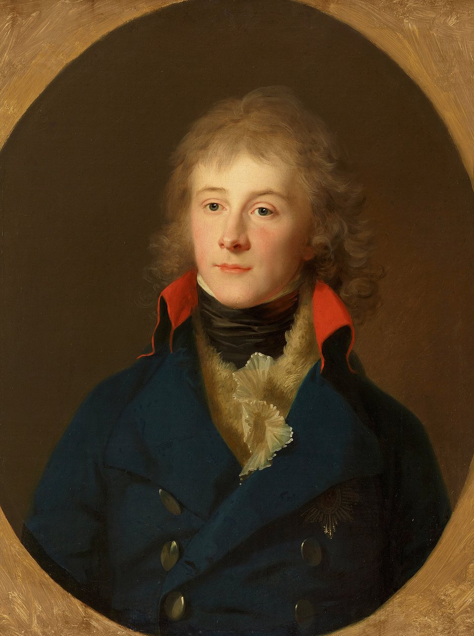 Portret księcia Ludwika Ferdynanda Pruskiego autorstwa Johann Friedrich August Tischbein