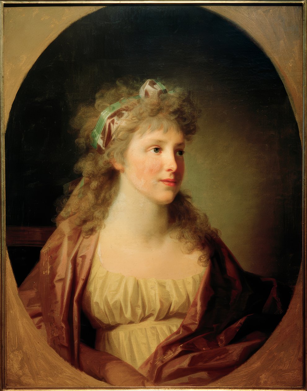 Christiane Amalie Dziedziczna księżniczka Anhalt-Dessau autorstwa Johann Friedrich August Tischbein