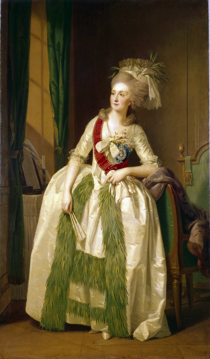 Portret księżniczki Natalii Władimirownej Saltykowej (1737-1812). (Portret księżniczki N.V. Saltykovej). Obraz Johanna Friedricha Augusta Tishbeina (1750-1812), olej na płótnie, ok. 1780 r. Sztuka niemiecka autorstwa Johann Friedrich August Tischbein