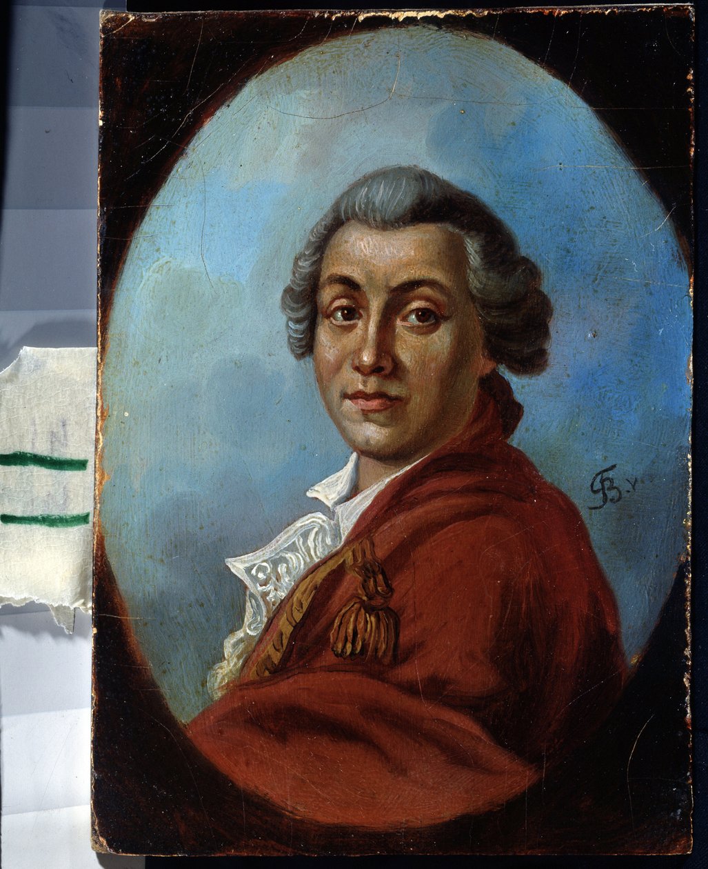 Portrait du poete Alexander Sumarokov (1717-1777) (Portret poety Aleksandra Sumarokov). Obraz Johanna Friedricha Augusta Tischbeina (1750-1812). Huile sur toile autorstwa Johann Friedrich August Tischbein