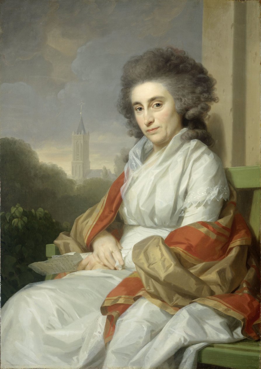 Portret Kornelii Rijdenius, żony Johannesa Lublinka II autorstwa Johann Friedrich August Tischbein