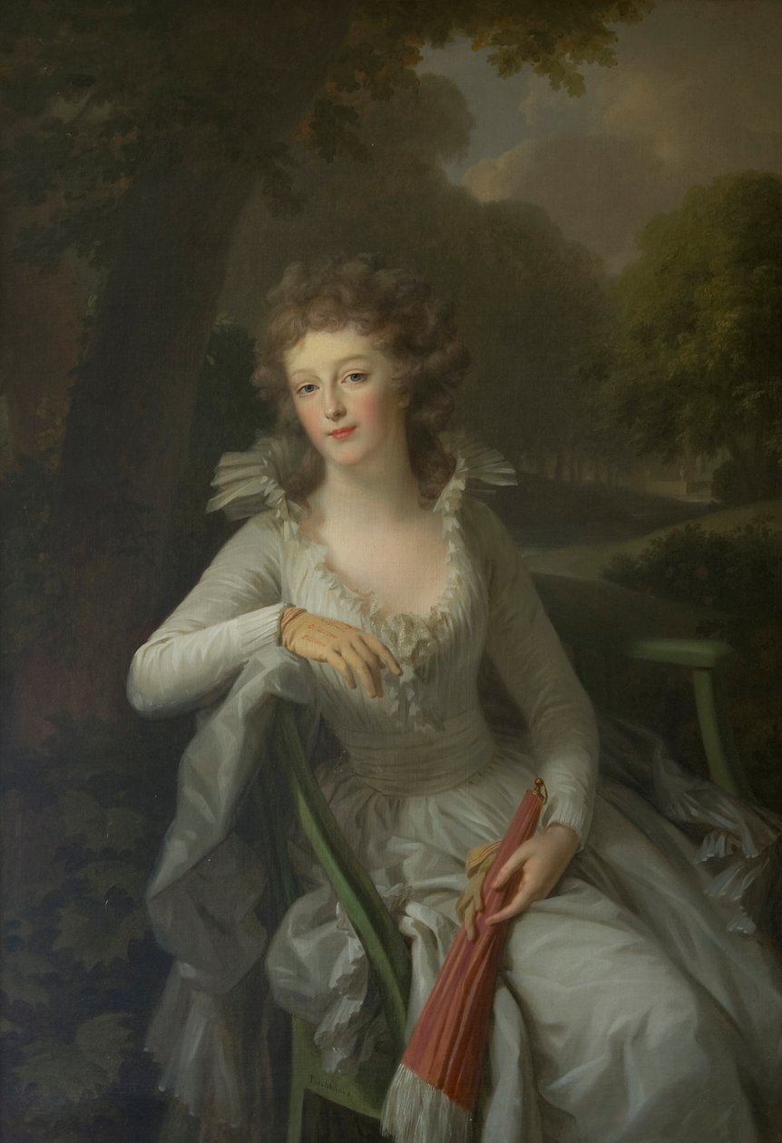 Portret Jacoby Margarethy Marii Boreel ( -1816) autorstwa Johann Friedrich August Tischbein