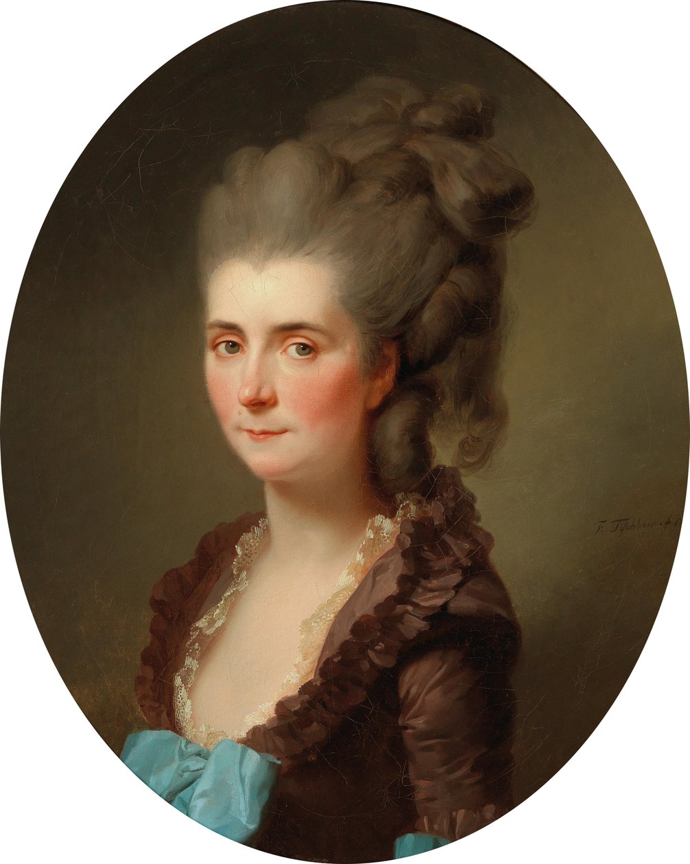 Portret markizy de Chambray, ur. Vernier de Joyencourt, 1776 r. autorstwa Johann Friedrich August Tischbein