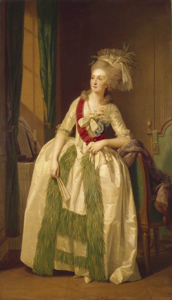 Portret księżniczki Natalii Władimirownej Saltykowej, lata 80. XVIII w autorstwa Johann Friedrich August Tischbein