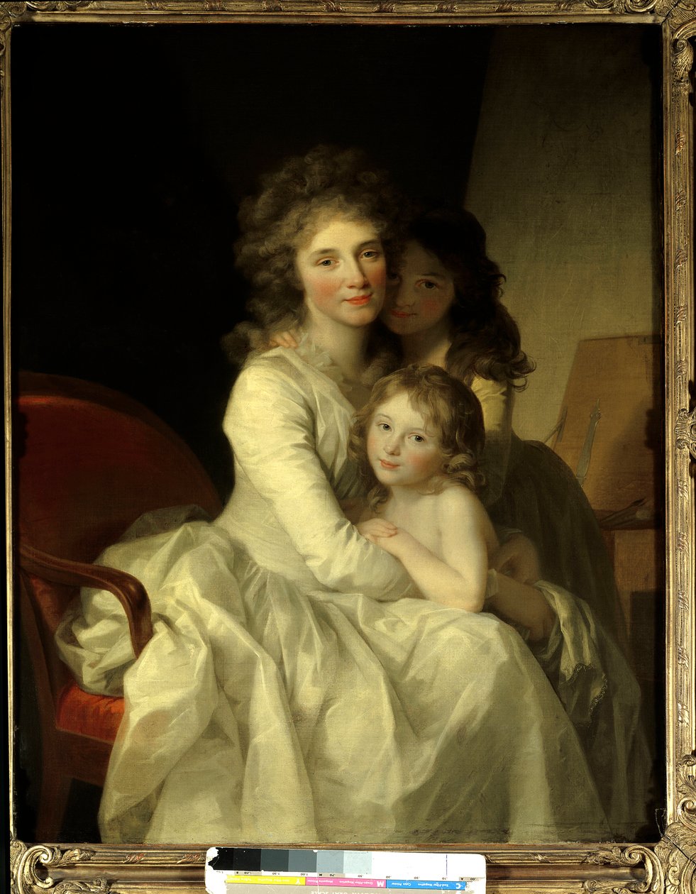 Sophie Muller i jej dwie córki Obraz Johanna Friedricha Augusta Tischbeina (1750-1812) 1792 okolice Paryża, Muzeum Sztuk Dekoracyjnych autorstwa Johann Friedrich August Tischbein