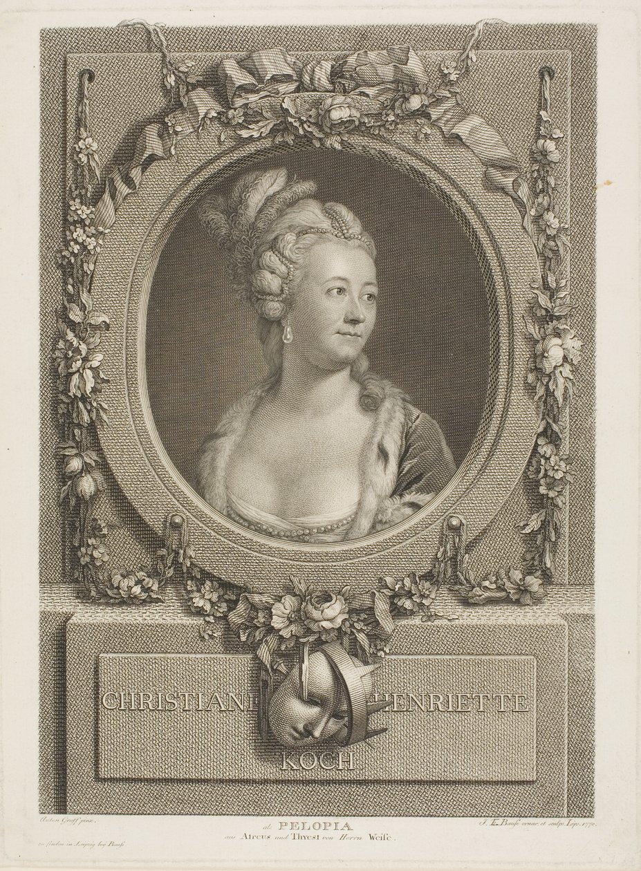 Christiane Henrietta Koch autorstwa Johann Friedrich Bause