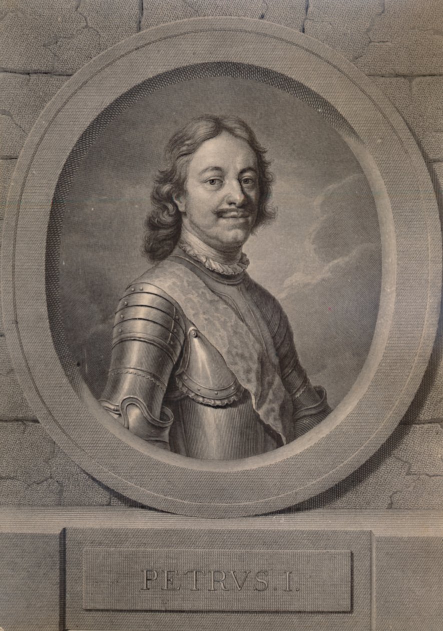 Piotr Wielki, car Rosji, XVIII wiek 1894 autorstwa Johann Friedrich Bause