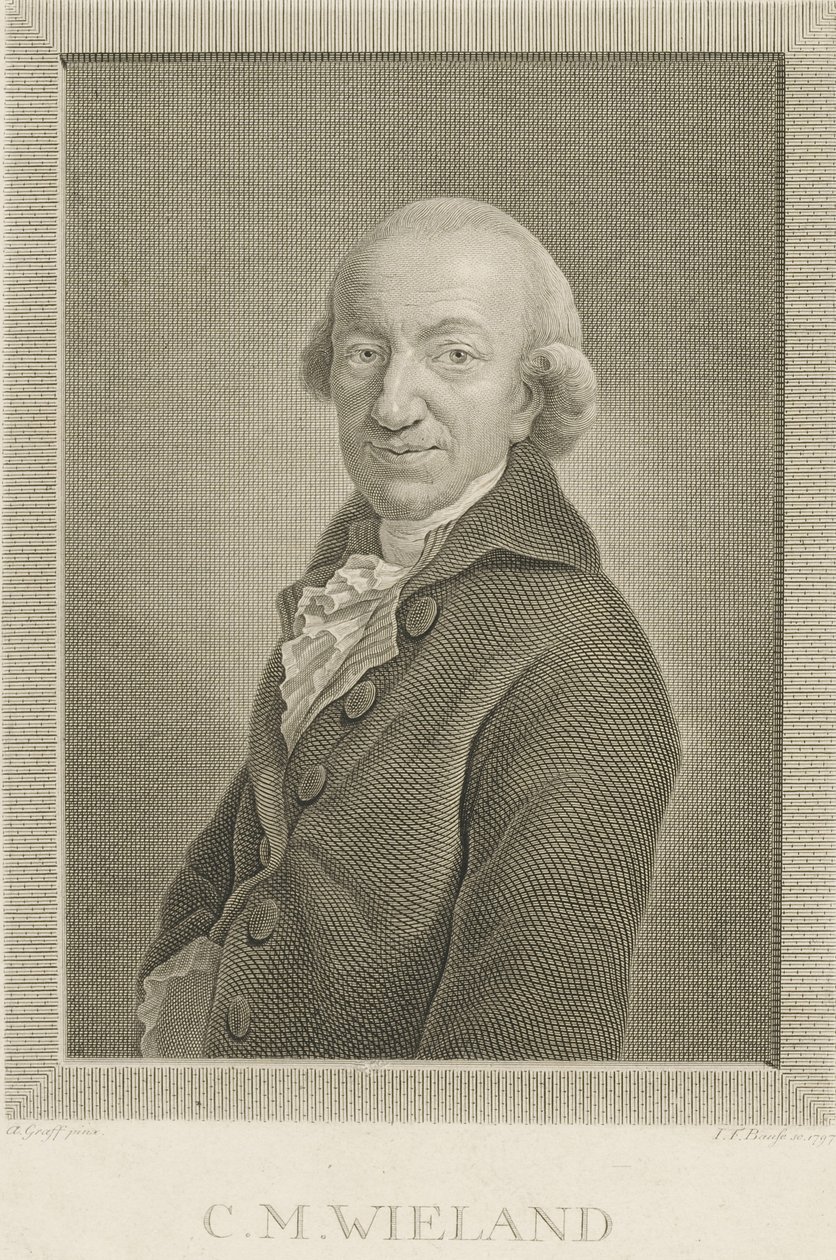 Portret poety i pisarza Christopha Martina Wielanda 1733-1813, 1797. autorstwa Johann Friedrich Bause