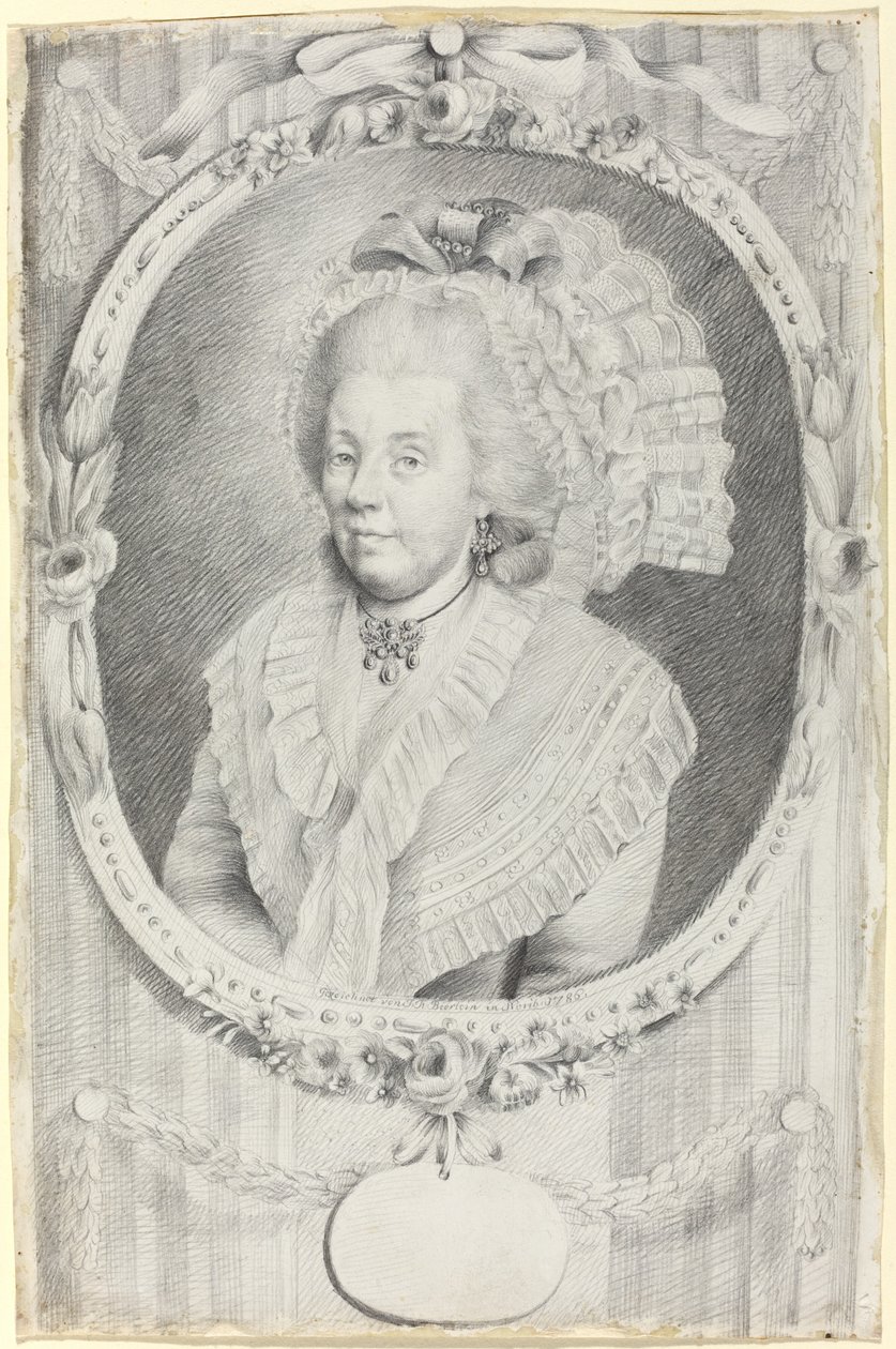 Frau Gottfried von Herder autorstwa Johann Friedrich Bierlein