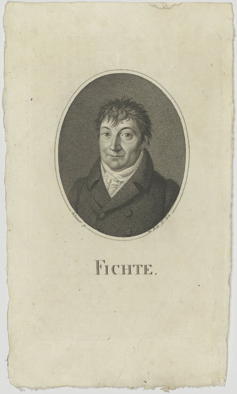 Portret Johanna Gottlieba Fichte 1762-1814, 1812. autorstwa Johann Friedrich Bolt