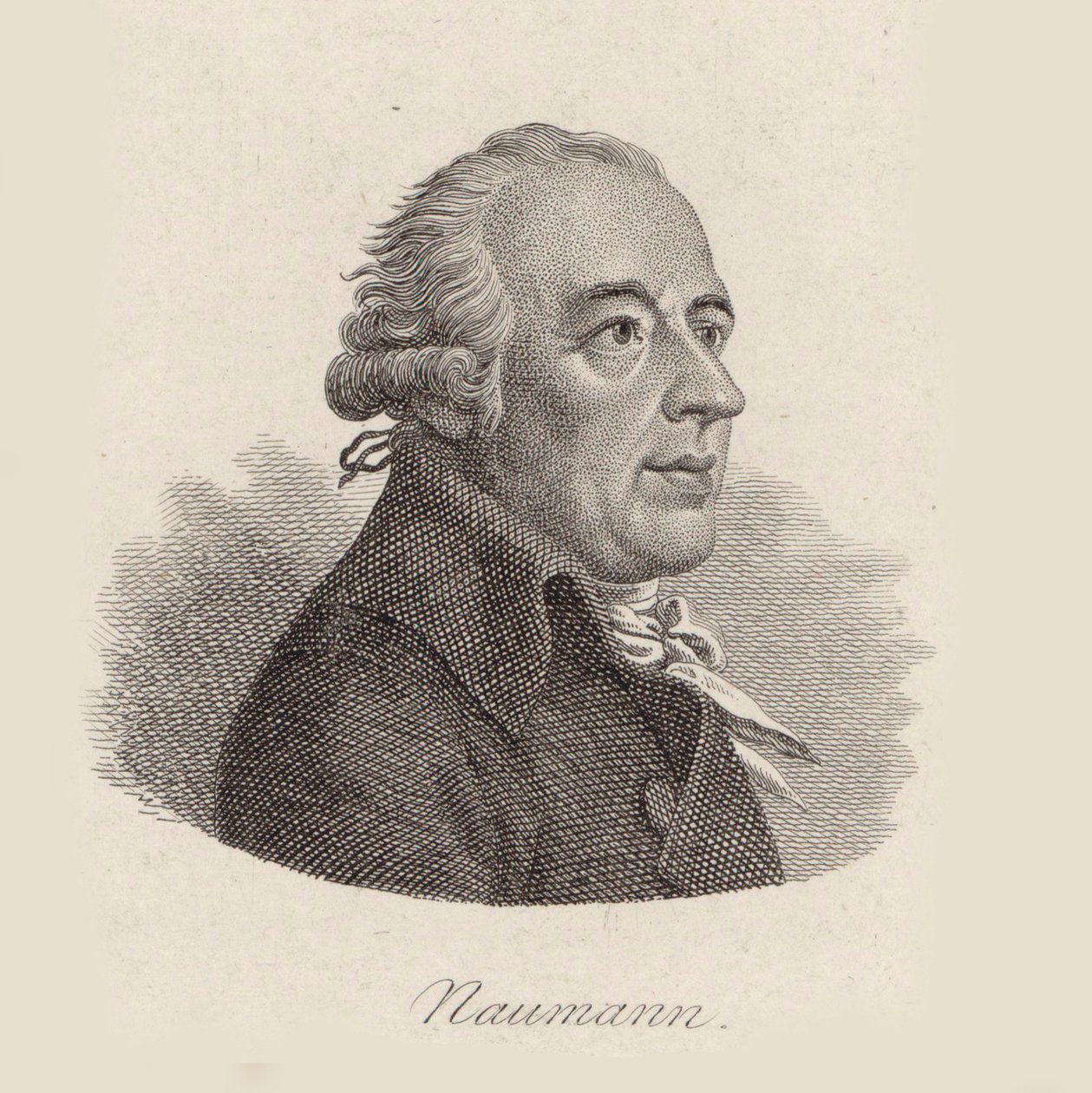 Portret kompozytora Johanna Gottlieba Naumanna 1741-1801. autorstwa Johann Friedrich Bolt