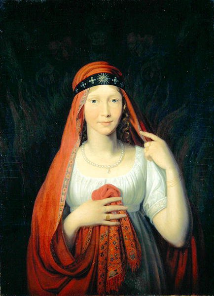 Elektrowniczka Auguste von Hessen-Kassel autorstwa Johann Friedrich Bury