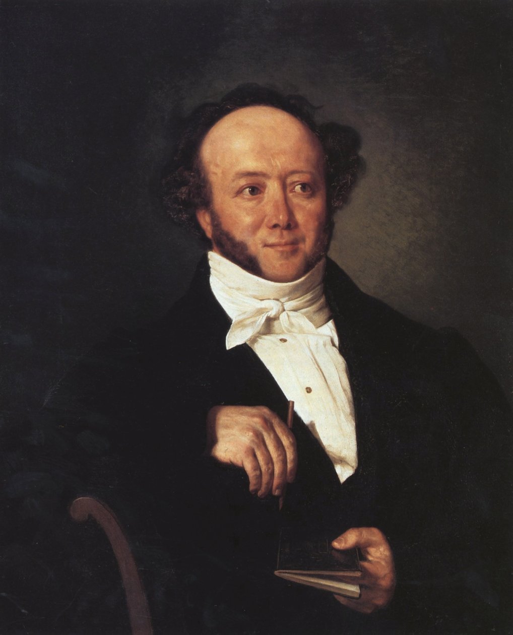 Portret Alberta Bitziusa (1797-1854). autorstwa Johann Friedrich Dietler