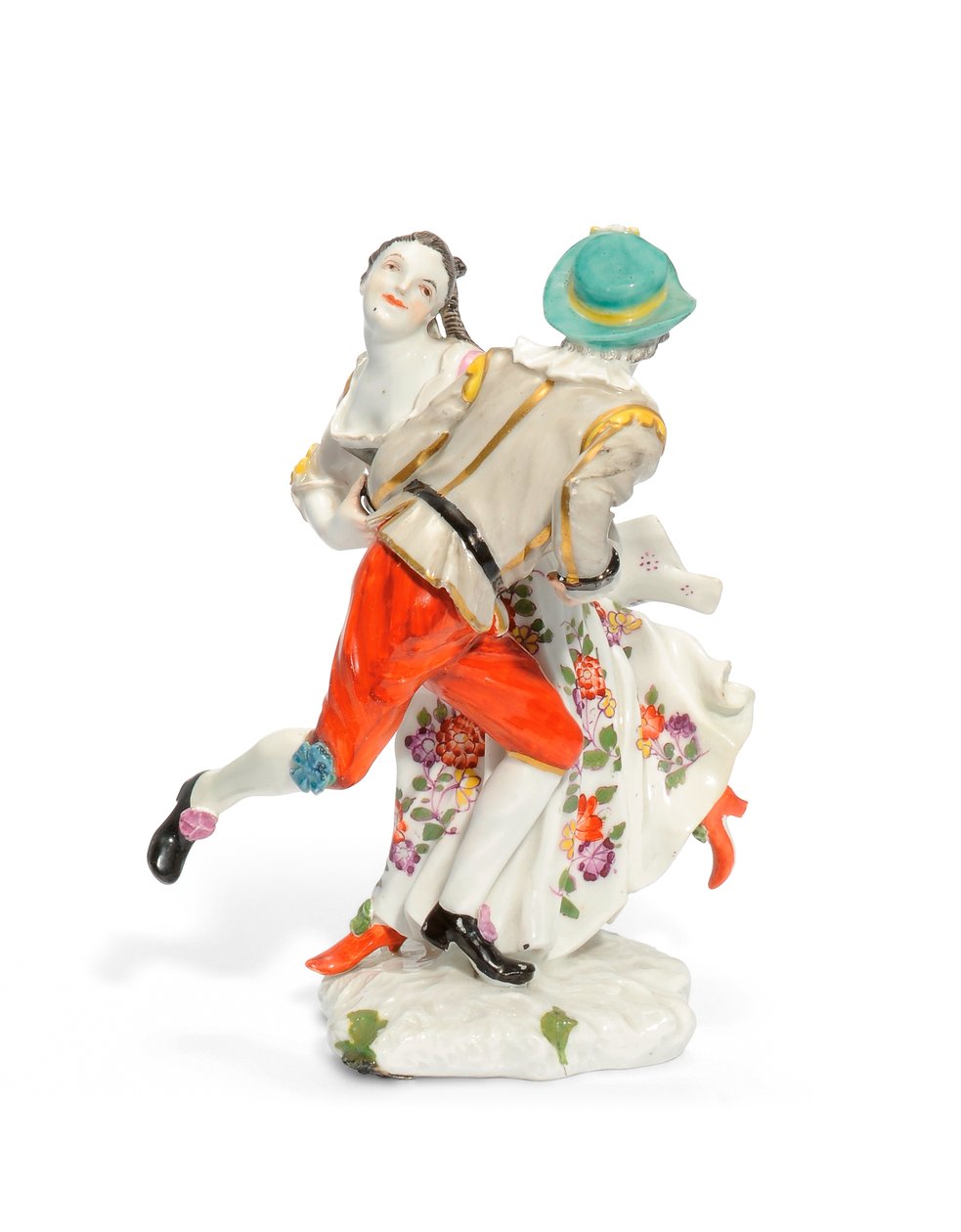Miśnia grupa tancerzy tyrolskich, ok. 1740 (porcelana) autorstwa Johann Friedrich Eberlein
