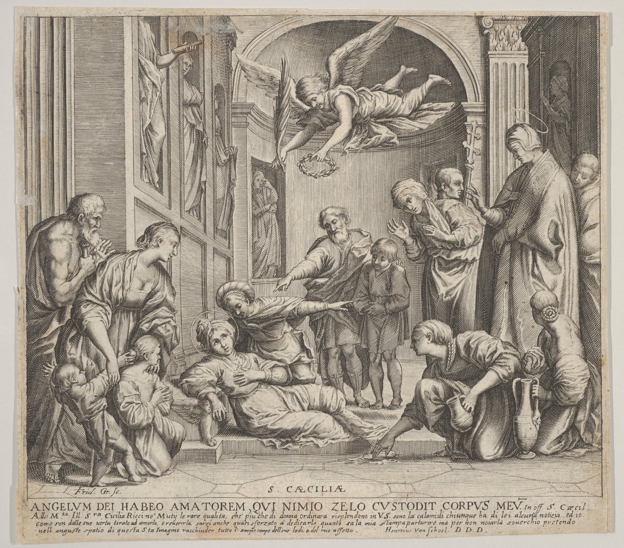 Śmierć św. Cecylii, ca. 1640-60. autorstwa Johann Friedrich Greuter