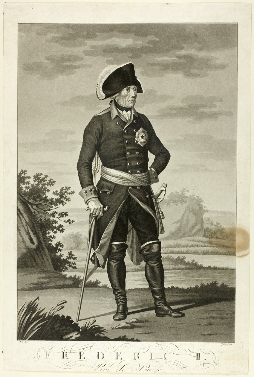 Fryderyk II, Król Pruski autorstwa Johann Friedrich Jügel
