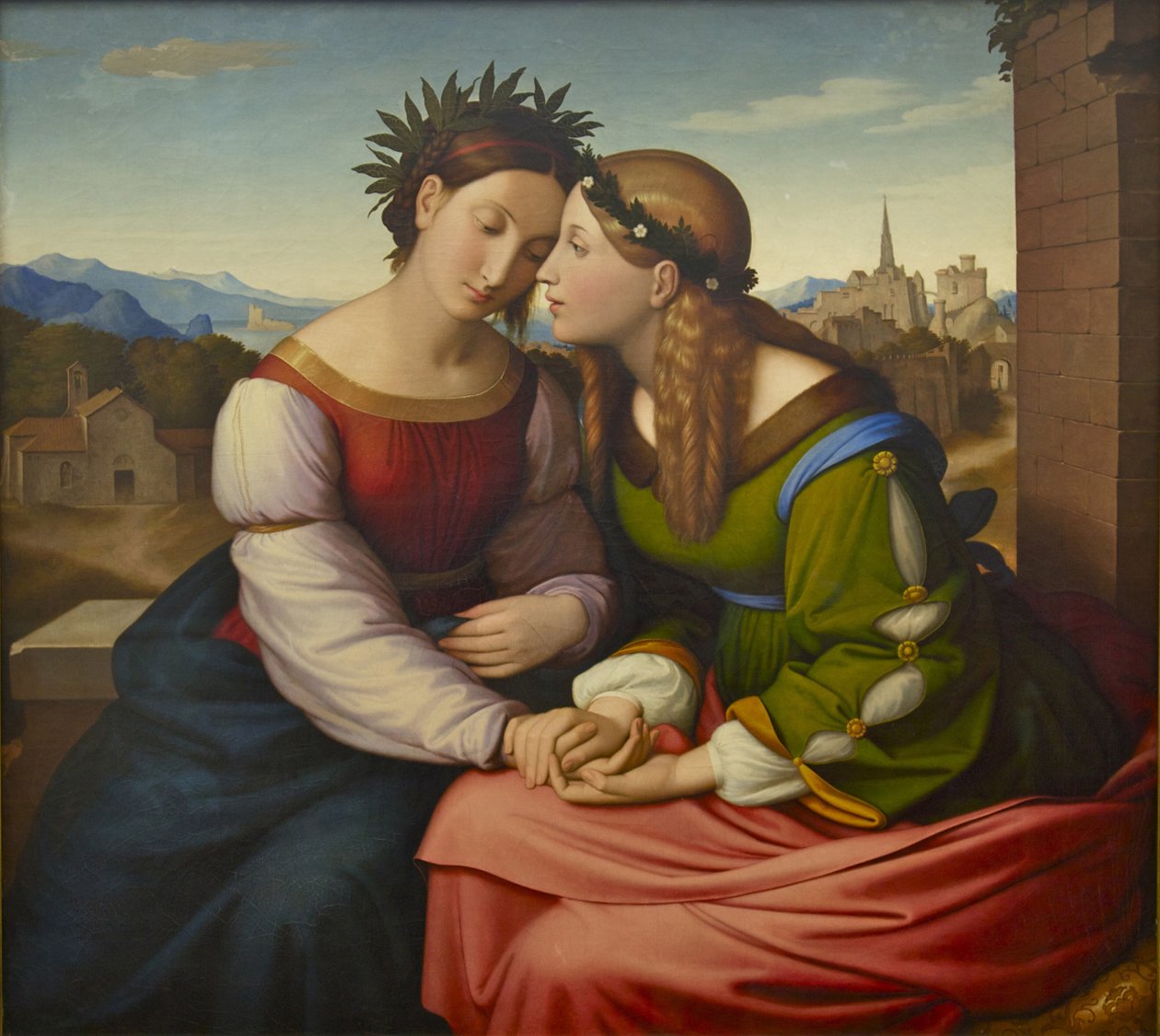 Italia i Germania Sulamith i Mary, 1828 autorstwa Johann Friedrich Overbeck