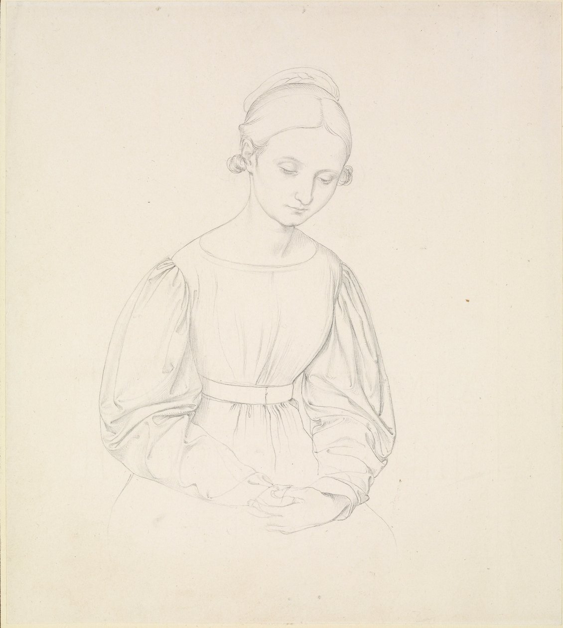 Portret żony artysty, Nina, ok. 1830 r. autorstwa Johann Friedrich Overbeck