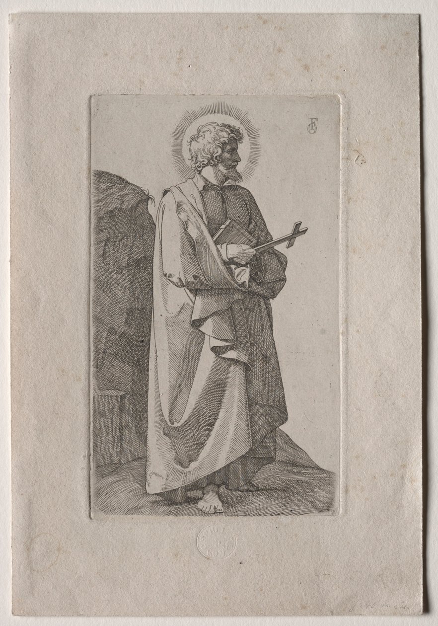 Św. Filip Neri, 1826. autorstwa Johann Friedrich Overbeck