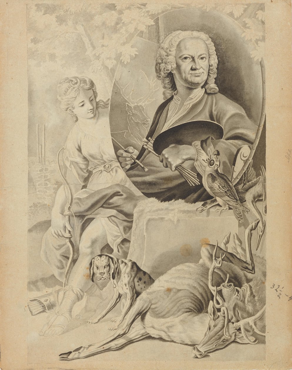 Frontispiz autorstwa Johann Georg Bergmuller
