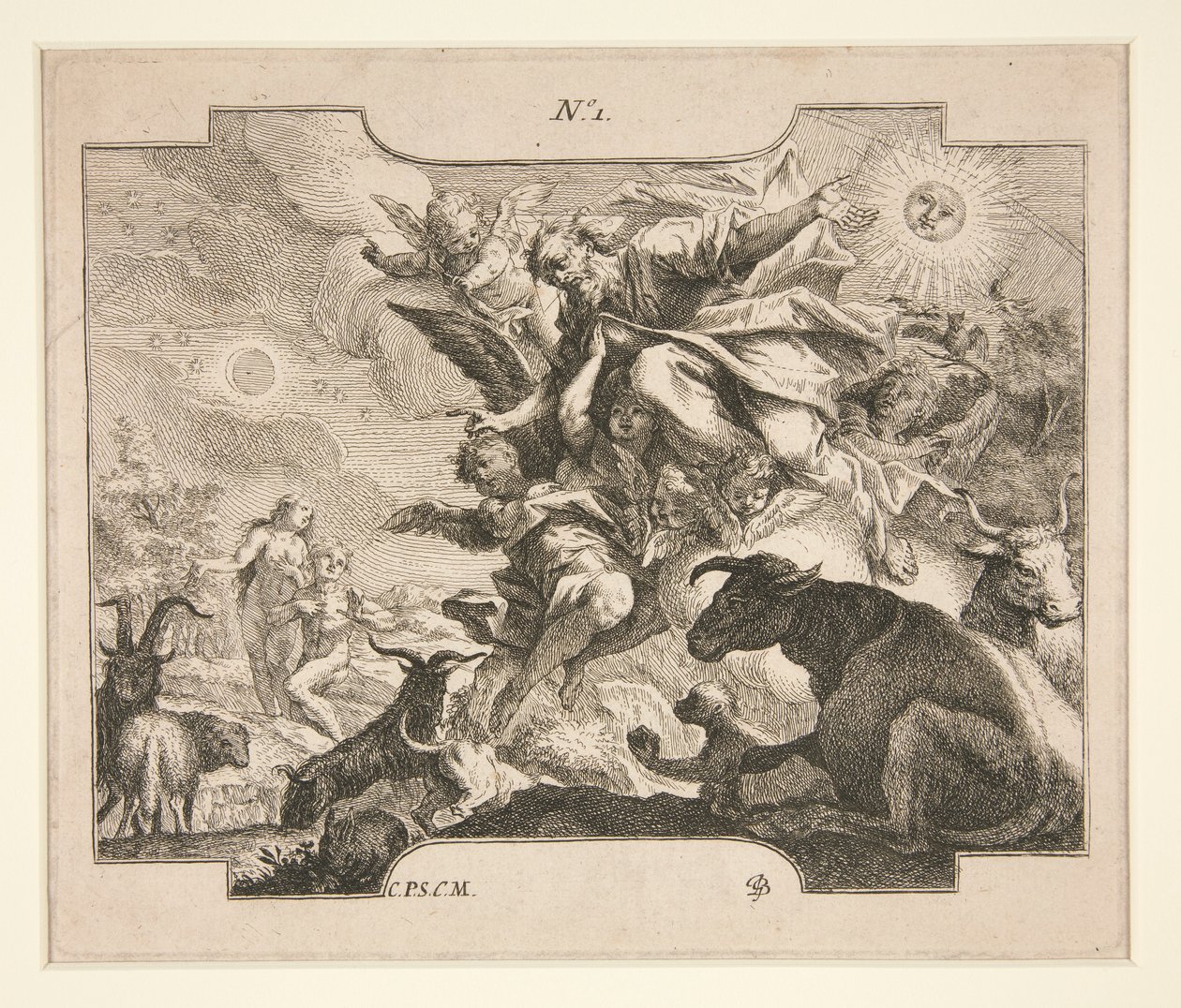Kreacja (?) autorstwa Johann Georg Bergmuller