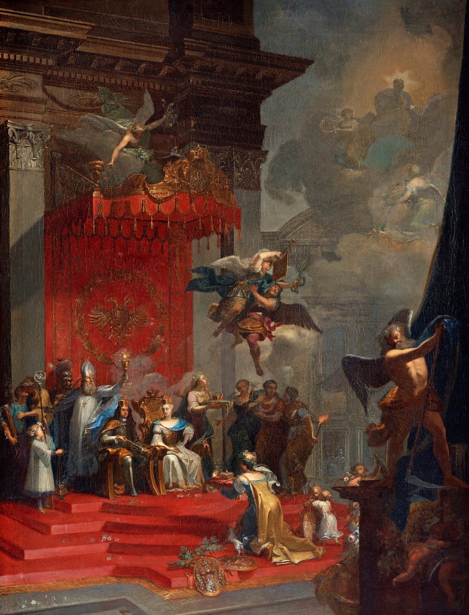 Cesarzowa Świętego Cesarstwa Rzymskiego Elisabeth Christine (z Brunszwiku Wolfenbuttel autorstwa Johann Georg Bohm