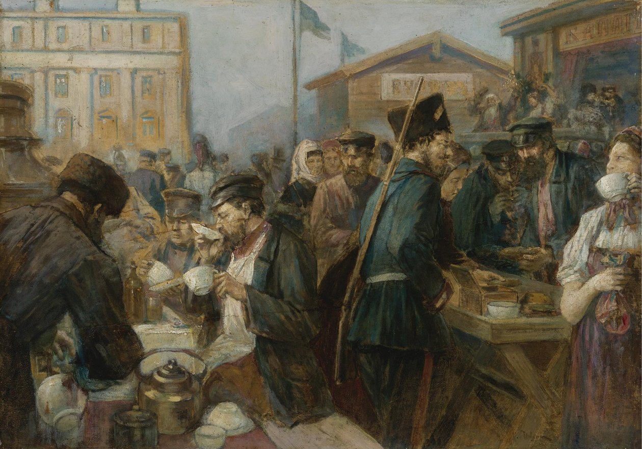 Posiłek w Petersburgu autorstwa Johann Georg Christian Urlaub