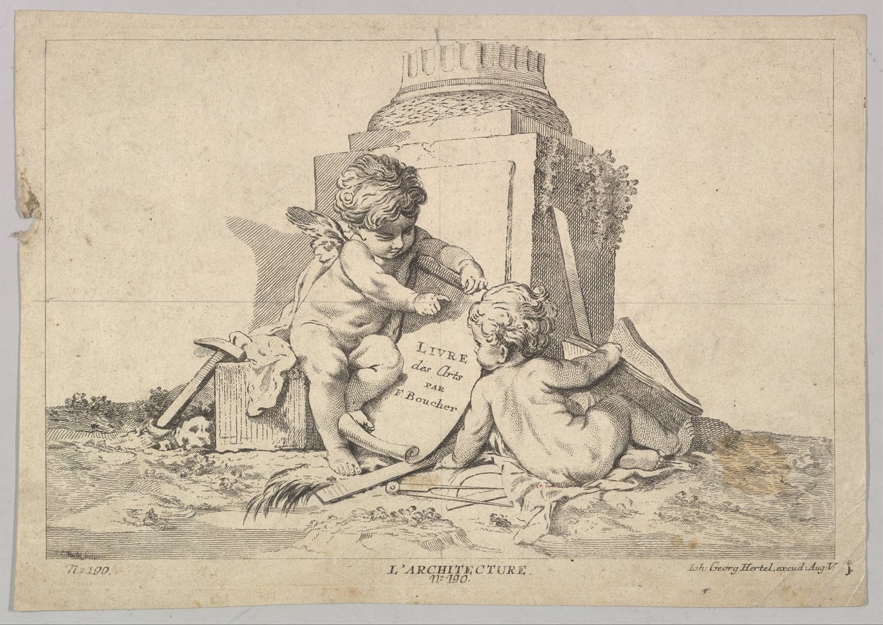 Architektura XVIII wieku. autorstwa Johann Georg Hertel
